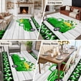 thumbnail image 5 of Large Area Rugs for Living Room Bedroom, St. Patrick's Day 8'x10' Rug Washable Carpet Runner Indoor Outdoor, Spring Lucky Grass Truck Gray Wood Plaid Non Slip Floor Mats Rug for Kitchen, Patio, 5 of 8