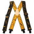 thumbnail image 5 of MELOTOUGH Ruler Suspenders Fully Elastic X Back 2 Inch Work Suspenders Heavy Duty Tape Measure Suspenders For Men, 5 of 6