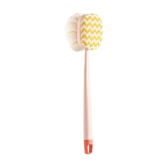 Bearachild Cepillo de ducha para el cuerpo, exfoliante para adultos, depurador de espalda para el baño, limpieza de bolas colgantes para el Juegos de accesorios de baño Cabeza de tela rosa Bearachild HA063407-02B