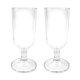 thumbnail image 2 of Vasos acrílicos, copas de agua, artículos decorativos para beber, vasos de agua con tallo, taza de jugo para despedidas de soltera, aniversarios en ca, 2 of 10