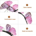 thumbnail image 4 of KAKOWELY 1 diadema de mariposa para el pelo, para fiesta, cosplay, tocado de mariposa para mujer (rosa), 4 of 5