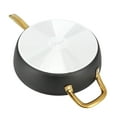 thumbnail image 5 of Oster Abbottsford 4 Quart Nonstick Aluminum Saute Pan with Glass Lid in Black, 5 of 6