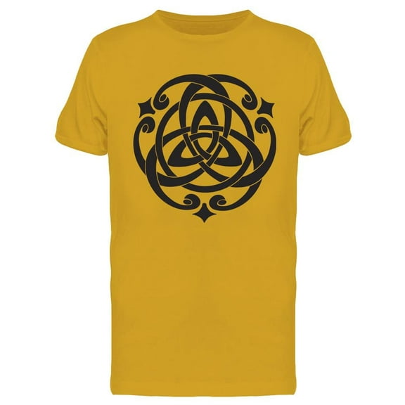 Celtic Knot Motif Graphic T-Shirt Men -Image by Shutterstock, Male Medium