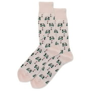 Hot Sox Mens Golfer Carts Crew Socks, Mens Shoe Size 6-12.5, Blush