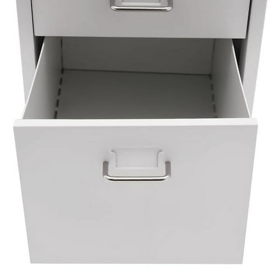 3 Drawer File Cabinets with Lock,Office Vertical File Cabinet with Wheels,Metal Filing Storage Vertical Cabinets,Storage Drawers Pedestal Cabinet for Home Office (White)