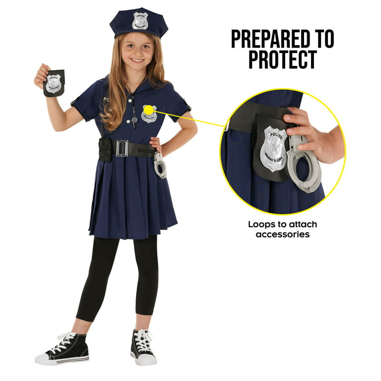  Cop Costume for Kids, Police Officer Costume with