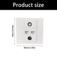 thumbnail image 3 of Not Solder Design 4 Port Multimedia Panel Direct Plugs TV9.5 RJ45 F Connectors Wall Plate for TVs and Sound Systems, 3 of 9