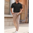 thumbnail image 7 of COOFANDY Men's Casual Business Dress Shirts Short Sleeve Button Up Summer Shirts, 7 of 7