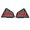 Red, variant on Protective Fuels Tanks Cover Cap Insert Decoration For 900 Motorcycle Blocks Dust And Offer Stylish Look 1 Pair
