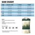 thumbnail image 6 of JUNZAN Fog Forest Men's Sleeveless T Shirts,Sleeveless Muscle Shirts,Sizes S-3XL, 6 of 8