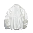 thumbnail image 5 of YODETEY Men’s Button Down Shirts Long Sleeve, Mens Everyday Casual Outdoorwear Flannel Tops,Big and Tall White,Size XL, 5 of 10