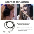 thumbnail image 6 of Qiysamall 1PC 1.5M Long Black Earphone Repair Cable TPE Headset Semi-finished Oxygen-free Copper Headset Repair Wire with 30 Cores Black, 6 of 7
