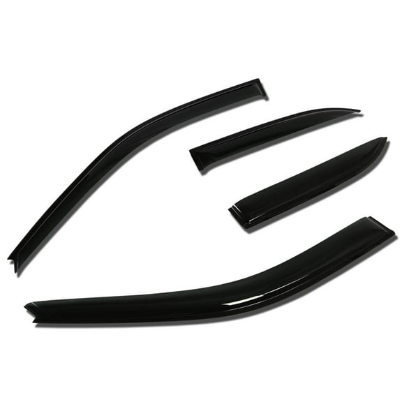 DNA Motoring WVS-087 For 1997 to 2001 Camry XV 4pcs Window Vent Visor Deflector Rain Guard (Dark Smoke) 98 99 00