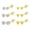 Gold C, variant on Lancharmed Cute Earrings Six Claw Zircon Stud 3 Pairs Round Balls 3 Pairs 14K Gold Plated Earring Gifts for Women
