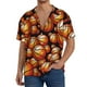 thumbnail image 1 of Balery Vintage Basketball Camisa Casual de Manga Corta con Botones para Hombre, Texturizada, Estilo Cubano, para Playa, Verano-X-Large, 1 of 5