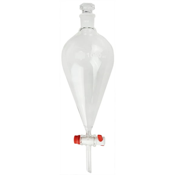 Separatory Funnel with PTFE Stopcock, 1000ml Capacity