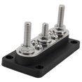 thumbnail image 2 of Power Distribution Block with Cover M8 Terminal Stud M4 Terminal Screw 12?48V 150A for Cars Trucks RVs Boats Black, 2 of 5