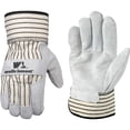 thumbnail image 1 of Guantes de trabajo Wells Lamont, de piel, con puños de seguridad, Suede Palm XL, 1 of 6