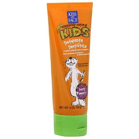 Kiss My Face Obsessively Natural Kids Fluoride-Free Toothpaste, Berry Smart, 4 oz