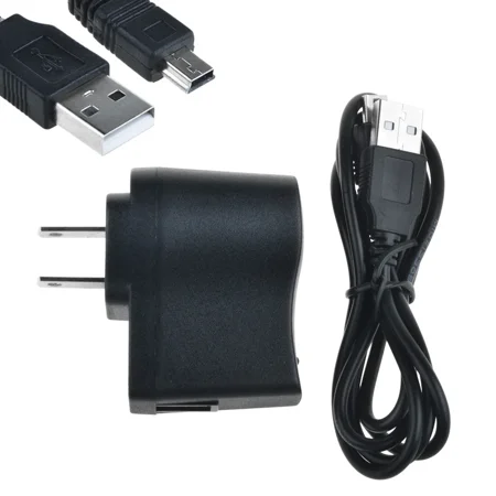 Zyler - 1A Home Wall Charger Adapter W/ Usb Mini B Cable For Olympus F-2Ac-2A F-2Ac-2B