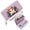Purple, variant on GEEAD Removable Wrist Strap for Women Zipper Card Bag with ID Window BAD VIBES ONLY Colorful Skulls Grumpy Cat Suitable for Everyday Use Eyecatching Accessory