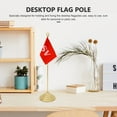 thumbnail image 2 of Desktop Flagpole Metal Flagpole Desktop Flagpole Durable Flagpole Flag Pole Stand, 2 of 8