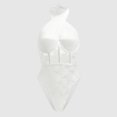 thumbnail image 3 of DPTALR Ladies' Splicing Pattern Underwear Suit Hottie Lace-Up Summer Jumpsuit, 3 of 3