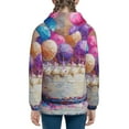 thumbnail image 6 of Pofeuu Colorful Balloon Cake Celebration Print Teenage Zipper Hoodie Sweatshirts Hooded Casual Jackets With Pocket For Boys Girls-Small, 6 of 6