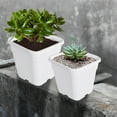 thumbnail image 6 of EPOTOOR 10 PCS Re-usable Square Nursery Pot 1/2/3/5/8/10 Gallon Plastic Grow Pots Plant, 6 of 8