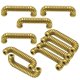 thumbnail image 3 of 10 unids / pack bolsa de Metal puente de 22mm gancho colgante en D bolsa de material cuero artesanal gancho de cinturón accesorios de hardware mayimx Gancho del puente del arco de la correa del bolso, 3 of 6