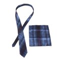 thumbnail image 4 of Harhinhe 6 uds conjunto de corbata azul accesorios profesionales para corbata Clip de corbata gemelos pañuelo, 4 of 7