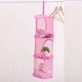 thumbnail image 5 of Cylindrical Multi Layers Hanging Storage Bag Clothing Nylon Mesh Storage Basket Organizer, 5 of 5