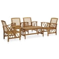 thumbnail image 1 of vidaXL 5 Piece Garden Lounge Set Solid Acacia Wood, 1 of 5