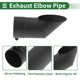 thumbnail image 5 of Punta de escape hacia abajo de acero inoxidable T304 de 3.5" ID de Unique Bargains, 9.1 pulgadas de largo, negra, 5 of 7