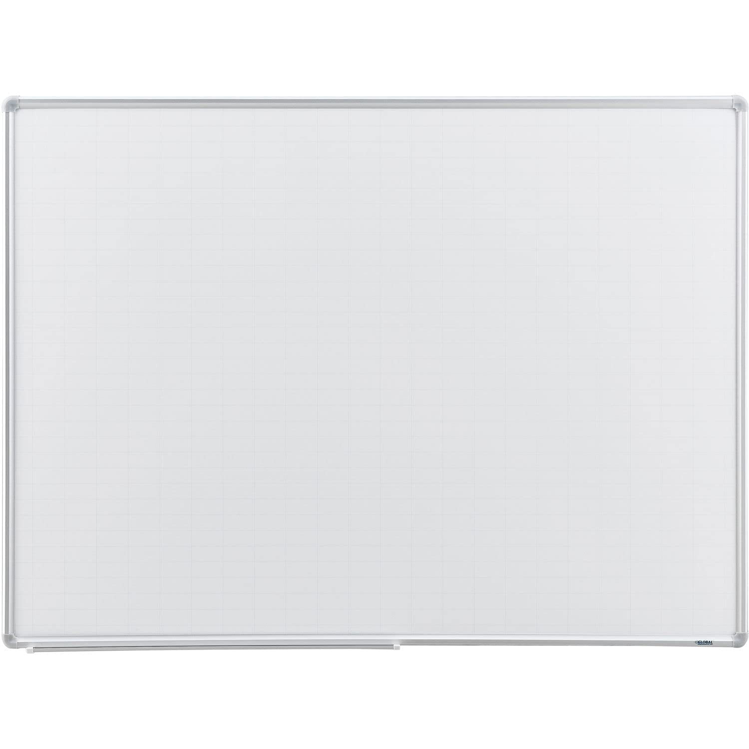 Global Industrial 695784 Magnetic Steel Dry Erase Planning Board with Aluminum Frame, 1 x 2 Grid - 48 x 36 in.