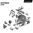 thumbnail image 6 of CKX Titan Viper Fiberglass Helmet - W/Dual Lens Goggles Black - White Gloss XS (2025), 6 of 6