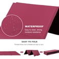 thumbnail image 4 of PRZL 4 Pannel Folding Exercise Mat, 2 Inch Thick Gymnastics Mat 8’x4’, Gym Mat with Carrying Handles for MMA Yoga Stretching Gymnastics and Home Gym（Burgundy）, 4 of 12