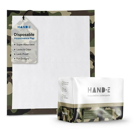 Hand-E Incontinence Bed Pads Disposable - Triple Layer Protection Chux Pads - Odor Neutralizer Pee Pads For Adults