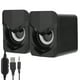 thumbnail image 1 of Altavoces USB LHCER HIFI Mini altavoces Efecto de sonido omnidireccional 360° con USB iluminado, 1 of 7
