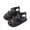 Black, variant on Dpytoraw Spring And Summer Children Baby Toddler Shoes Boys And Girls Sandals Flat Bottom Lightweight Open Toe Breathable Comfortable Hook Loop Solid Color Kids Closed Toe Sandals Size US:4