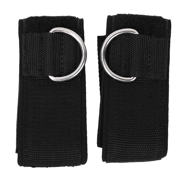 1 par de correas de tobillo para Fitness, puños de tobillo con anillo en D para entrenamiento de gimnasio