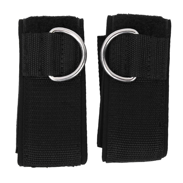 1 par de correas de tobillo para Fitness, puños de tobillo con anillo en D para entrenamiento de gimnasio