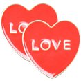 thumbnail image 1 of Shisuyan Brooch Red Alloy 2Pcs 1.4X1.4X0.1In, 1 of 8