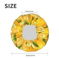 thumbnail image 6 of Balery Yellow Limes Shower Caps, Double Layer Waterproof Shower Cap, Double Layers Reusable Shower Cap With Soft Comfortable For Long Thick Hair Soft Bath Shower Hair Caps, 6 of 9