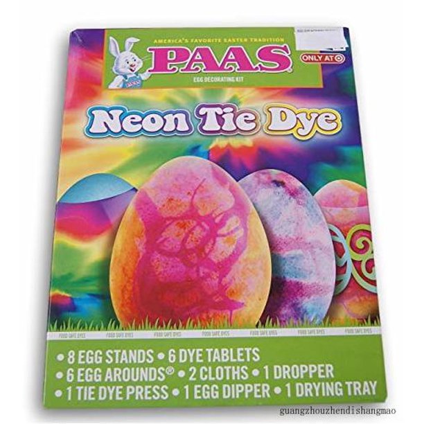 neon tie dye egg coloring kit