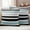 Turquoise, variant on Navy Blue Black Stripe Outdoor Waterproof Pillow Covers, Modern Abstract Coarse Striped Decorative Square Throw Pillowcase Sofa Cushion Sham for Patio/Couch/Chair, 18"x18" 2 Pack