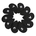 thumbnail image 2 of 10 Fundas Protectoras para Cabezas de Hierro de Golf, Regalos para Golfistas, a Prueba de Polvo, de Neopreno, Fundas Protectoras Profesionales para Ca Negro, 2 of 8