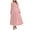 Pink, variant on Fall Dresses for Women 2025 Casual Lightweight Long Sleeve V Neck Elastic Waist Dress Boho Holiday Maxi Dress