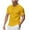 Yellow, variant on hotojiny Mens Collar Shirt Textured Loose Fit Short Sleeve Tops Casual Summer Business Golf Golf Shirts for Men