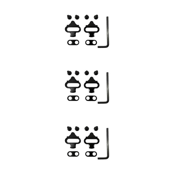 Eigraketly 1 par de tacos de Pedal izquierdo y derecho para bicicleta de montaña, placas de bloqueo de acero de repuesto, equipo de equitación, accesorios Type1 NO1 Eigraketly CBP445035